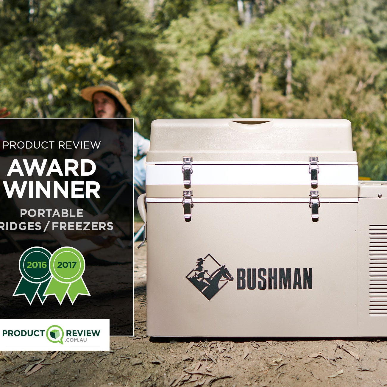 The Original Bushman 35L - 52L Plus Bonus - DC Fridge