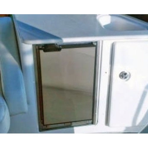 Nova Kool R1200 12-24 Volts - 33L Single Door Marine Fridge - SS Frame and SS Look Door Panel - DC Fridge