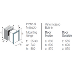 Vitrifrigo DW210 OCX2 BTX IM double freezer with icemaker/freezer compartment Vitrifrigo