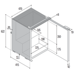 Vitrifrigo C60i Standard 60 Litre Fridge Freezer - Flush Fitting Frame - C60i 043584 - DC Fridge