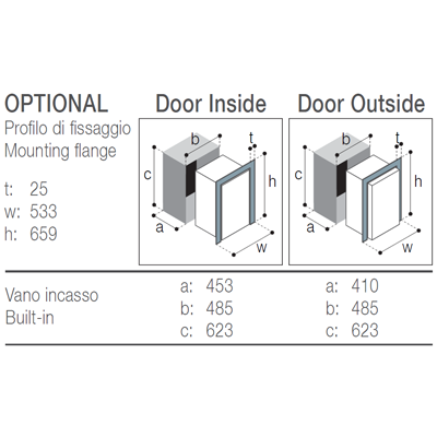 Vitrifrigo C60i Standard 60 Litre Fridge Freezer - Flush Fitting Frame - C60i 043584 - DC Fridge